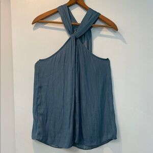 LOFT Teal Halter Blouse